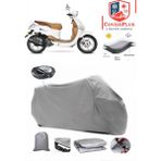 Coverall Yuki Yk 150 T-3 Arka Çanta Uyumlu (Gri) Motorsiket Brandası Motor Örtüsü Çadır Su Geçirmez Motosiklet Kılıfı Motor Brandası - Gri- Arka Çanta UYUMLU