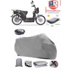 Coverall Yuki Yk-22 Rüzgar Arka Çanta Uyumlu (Gri) Motorsiket Brandası Motor Örtüsü Çadır Su Geçirmez Motosiklet Kılıfı Motor Brandası - Gri- Arka Çanta UYUMLU