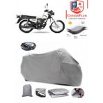 Coverall Yuki YK125 Rex Arka Çanta Uyumlu (Gri) Motorsiket Brandası Motor Örtüsü Çadır Su Geçirmez Motosiklet Kılıfı Motor Brandası - Gri- Arka Çanta UYUMLU