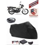 Coverall Yuki YK125 Rex Siyah Arka Çanta Uyumlu Motorsiket Brandası Motor Örtüsü Çadır Su Geçirmez Motosiklet Kılıfı Motor Brandası - Siyah- Arka Çanta UYUMLU