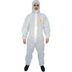 Coverbase Sms-1 Kimyasal Koruma Tulumu, Işçi Tulumu, Koruma Tulumu, Iş Tulumu - 5li paket - Beyaz