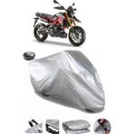 Coverplus Aprilia Dorsoduro Gri Arka Çanta Uyumlu Su Geçirmez Motosiklet Brandası
