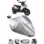 Coverplus Aprilia SR 150 Gri Arka Çanta Uyumlu Su Geçirmez Motosiklet Brandası