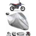 Coverplus Aprilia SX 125 Gri Arka Çanta Uyumlu Su Geçirmez Motosiklet Brandası