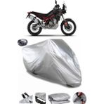 Coverplus Aprilia Tuareg Gri Arka Çanta Uyumlu Su Geçirmez Motosiklet Brandası