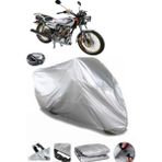 Coverplus Arora AR 100-8 Klasik Tel Gri Arka Çanta Uyumlu Su Geçirmez Motosiklet Brandası