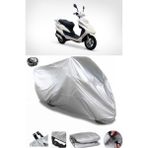 Coverplus Asya Efsane Eco 100 Gri Arka Çanta Uyumlu Su Geçirmez Motosiklet Brandası