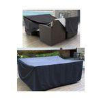 CoverPlus Bahçe Mobilya Koruma Bahçe Masa Sandalyesi Koruma Örtüsü Branda 210x160x80 Cm