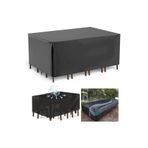 CoverPlus Bahçe Mobilya Koruma Örtüsü Branda 160x160x80 Cm Su Geçirmez