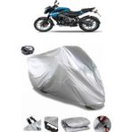 Coverplus Bajaj Pulsar NS 125 Gri Arka Çanta Uyumlu Su Geçirmez Motosiklet Brandası