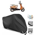 Coverplus Bianchi Happy 50 Siyah Motosiklet Branda
