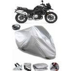 Coverplus Bmw F 750 GS Gri Arka Çanta Uyumlu Su Geçirmez Motosiklet Brandası