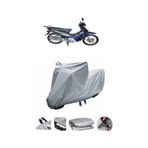 Coverplus Çelik Motor Cup 110 Gri Su Geçirmez Motosiklet Brandası