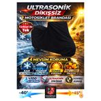 CoverPlus DİKİŞSİZ Siyah Yamaha X-Max 250 Tech Max Motor Brandası,Motosiklet Branda Ekstra KALIN (YENİ MODEL)