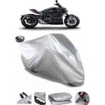 Coverplus Ducati Diavel Dark Gri Arka Çanta Uyumlu Su Geçirmez Motosiklet Brandası