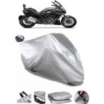 Coverplus Ducati Diavel Strada Gri Arka Çanta Uyumlu Su Geçirmez Motosiklet Brandası