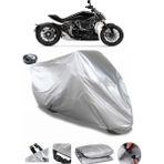 Coverplus Ducati Diavel V4 Gri Arka Çanta Uyumlu Su Geçirmez Motosiklet Brandası