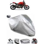 Coverplus Ducati Monster 1200 Gri Arka Çanta Uyumlu Su Geçirmez Motosiklet Brandası