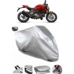 Coverplus Ducati Monster 1200 S Gri Arka Çanta Uyumlu Su Geçirmez Motosiklet Brandası