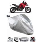 Coverplus Ducati Multistrada 950 S Gri Arka Çanta Uyumlu Su Geçirmez Motosiklet Brandası