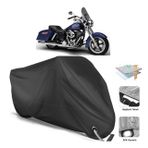 Coverplus Harley-Davidson Dyna Switchback Siyah Motosiklet Branda