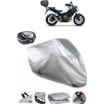 Coverplus Honda CB 500 F Gri Arka Çanta Uyumlu Su Geçirmez Motosiklet Brandası
