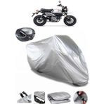 Coverplus Honda Monkey 125 Gri Arka Çanta Uyumlu Su Geçirmez Motosiklet Brandası