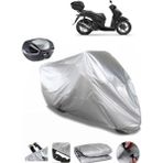 Coverplus Honda SH 150 Gri Arka Çanta Uyumlu Su Geçirmez Motosiklet Brandası