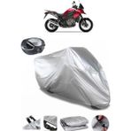 Coverplus Honda VFR 1200 X Crosstourer Gri Arka Çanta Uyumlu Su Geçirmez Motosiklet Brandası
