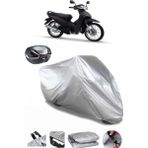 Coverplus Honda Wave 110 Gri Arka Çanta Uyumlu Su Geçirmez Motosiklet Brandası