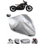 Coverplus Jawa Perak Gri Arka Çanta Uyumlu Su Geçirmez Motosiklet Brandası