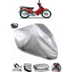Coverplus Kanuni Seyhan 100C Gri Arka Çanta Uyumlu Su Geçirmez Motosiklet Brandası