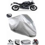 Coverplus Kawasaki ER-6 F Gri Arka Çanta Uyumlu Su Geçirmez Motosiklet Brandası