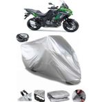 Coverplus Kawasaki KLZ 1000 Versys Gri Arka Çanta Uyumlu Su Geçirmez Motosiklet Brandası