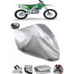Coverplus Kawasaki KX 250 Gri Arka Çanta Uyumlu Su Geçirmez Motosiklet Brandası