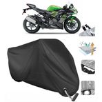 Coverplus Kawasaki Ninja ZX-6R Siyah Motosiklet Branda