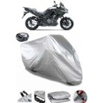 Coverplus Kawasaki Versys 1000 Gri Arka Çanta Uyumlu Su Geçirmez Motosiklet Brandası