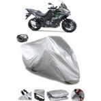 Coverplus Kawasaki Versys 1000 S Gri Arka Çanta Uyumlu Su Geçirmez Motosiklet Brandası