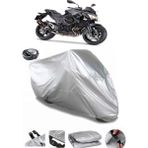 Coverplus Kawasaki Z 800 Gri Arka Çanta Uyumlu Su Geçirmez Motosiklet Brandası