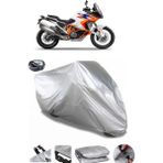 Coverplus KTM 1290 Super Adventure R Gri Arka Çanta Uyumlu Su Geçirmez Motosiklet Brandası