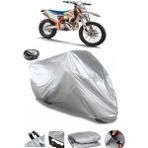 Coverplus KTM 250 EXC Six Days TPI Gri Arka Çanta Uyumlu Su Geçirmez Motosiklet Brandası