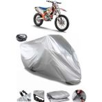 Coverplus KTM 350 EXC-F Gri Arka Çanta Uyumlu Su Geçirmez Motosiklet Brandası
