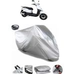 Coverplus Kuba City Go Gri Arka Çanta Uyumlu Su Geçirmez Motosiklet Brandası