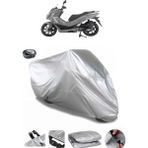 Coverplus Mondial 125 Strada Gri Arka Çanta Uyumlu Su Geçirmez Motosiklet Brandası