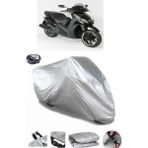 Coverplus Peugeot Geopolis 250 Gri Arka Çanta Uyumlu Su Geçirmez Motosiklet Brandası
