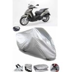 Coverplus Peugeot Geopolis 300 Gri Arka Çanta Uyumlu Su Geçirmez Motosiklet Brandası