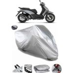 Coverplus Piaggio Beverly S 400 Gri Arka Çanta Uyumlu Su Geçirmez Motosiklet Brandası