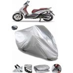 Coverplus Piaggio Beverly Sport Touring 350 IE Gri Arka Çanta Uyumlu Su Geçirmez Motosiklet Brandası