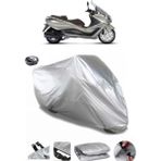 Coverplus Piaggio X10 350 Gri Arka Çanta Uyumlu Su Geçirmez Motosiklet Brandası