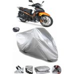 Coverplus RKS Sniper 50 Pro X Gri Arka Çanta Uyumlu Su Geçirmez Motosiklet Brandası